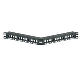 Panduit® NKPPA24FMY NetKey 24-Port Flush Mount Angled Modular Patch Panel